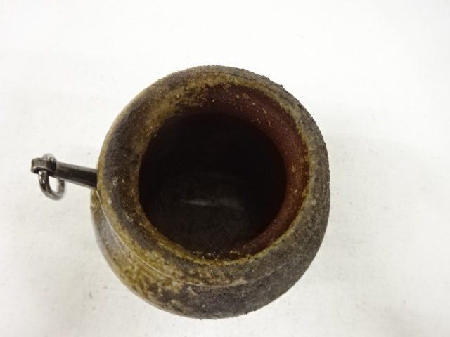  備前焼　出井尚文造　掛花入